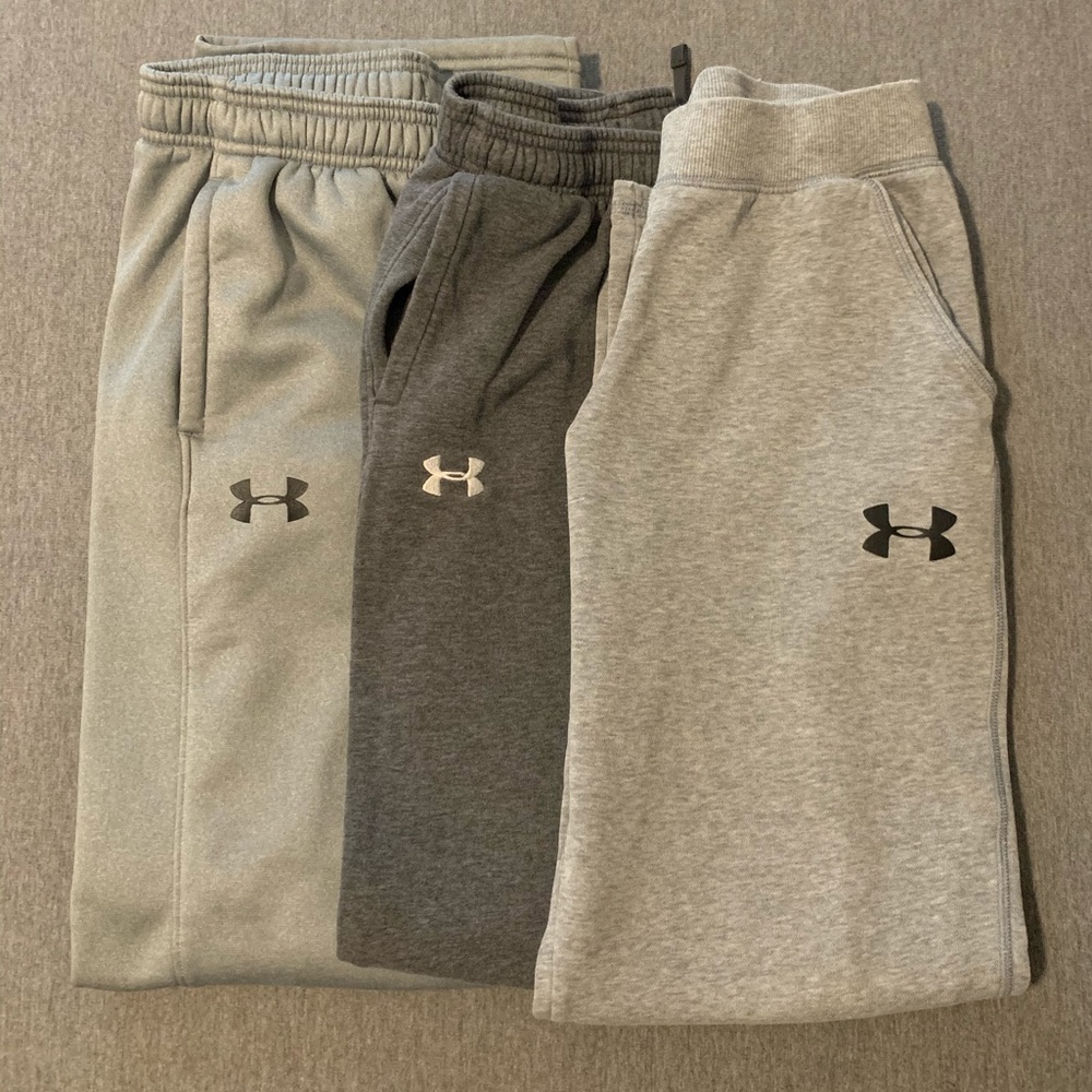 Lot of 3 under armor sweat pants